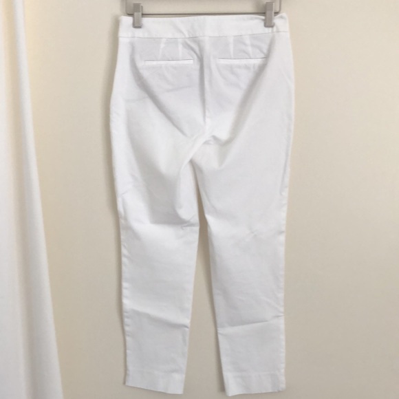 Talbots Womens White Pants The Chatham Ankle Pant Size 2P - Picture 3 of 10